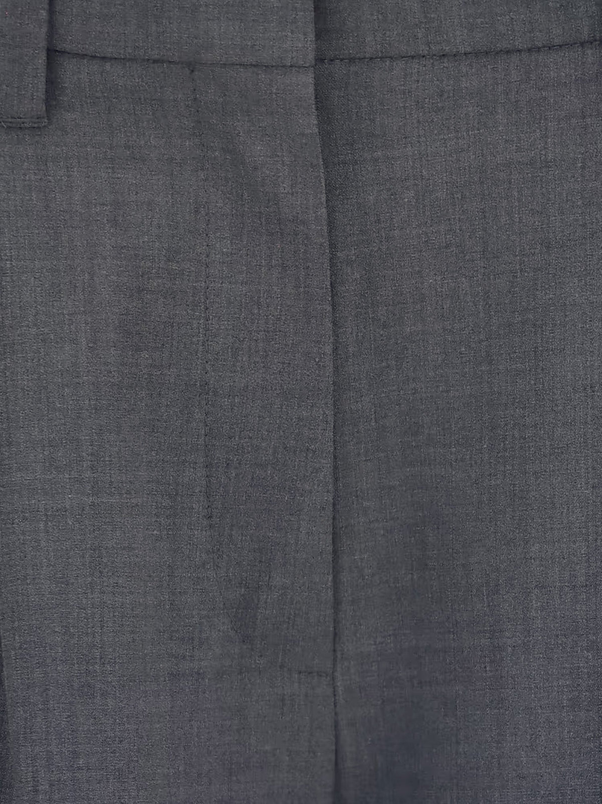 Brunello Cucinelli Stretch virgin wool blend trousers with Monili detail - Grigiolignite