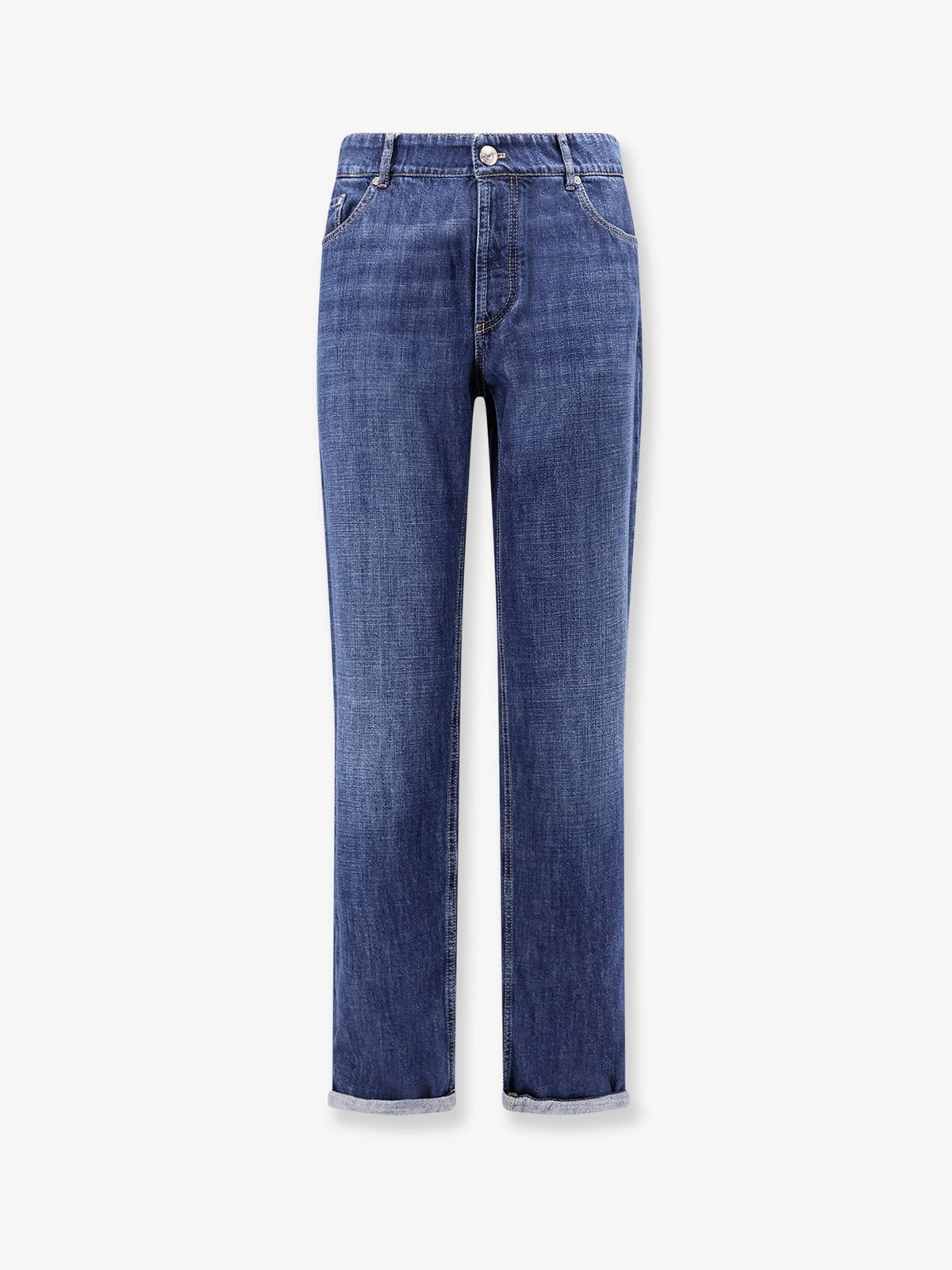 Brunello Cucinelli Traditional Fit light denim jeans - Denimscuro