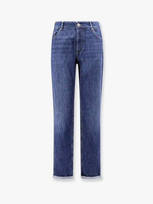 Brunello Cucinelli Traditional Fit light denim jeans - Denimscuro