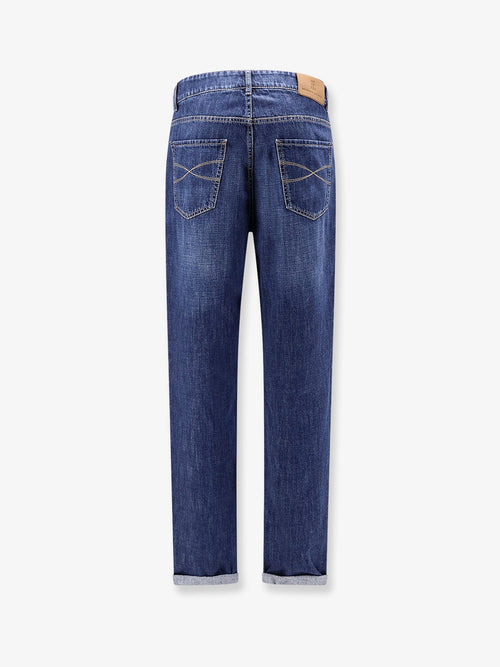 Brunello Cucinelli Traditional Fit light denim jeans - Denimscuro