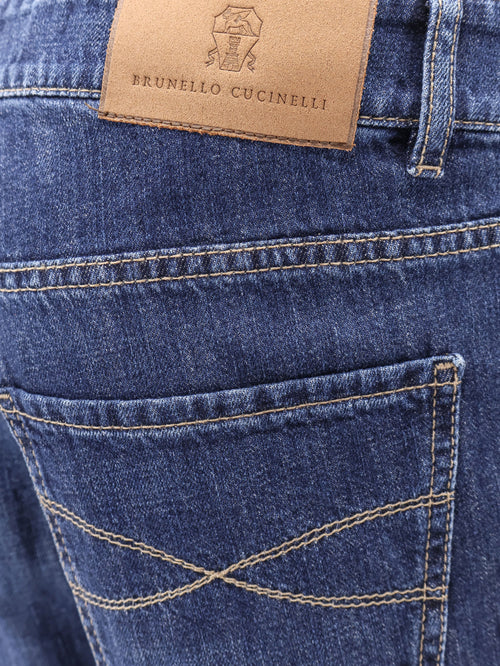 Brunello Cucinelli Traditional Fit light denim jeans - Denimscuro