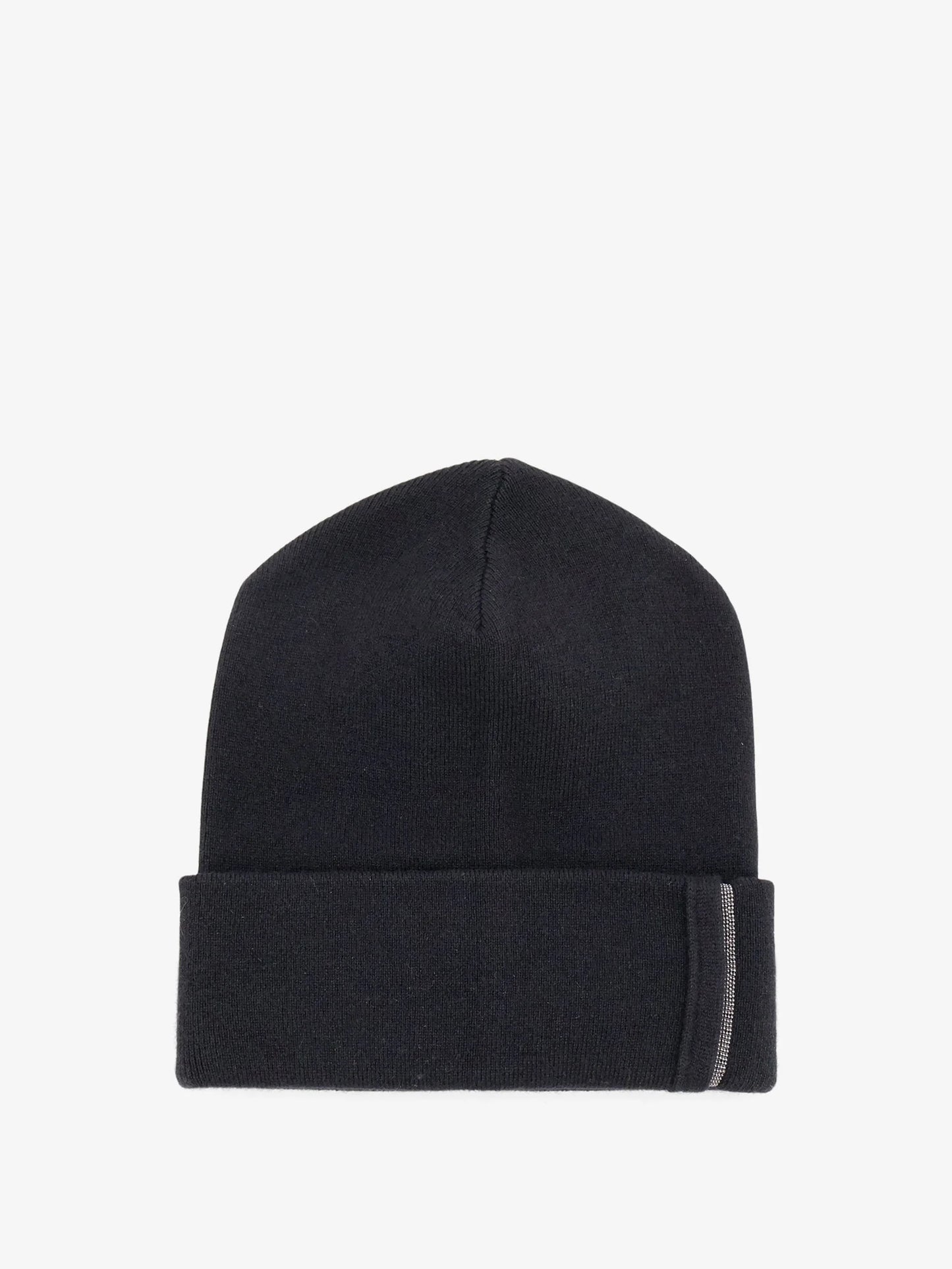 BRUNELLO CUCINELLI - Cashmere hat with Monili detail