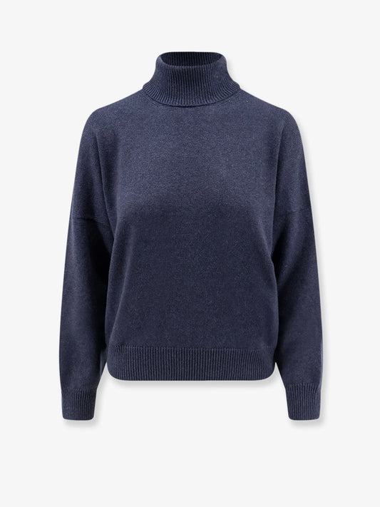 Brunello Cucinelli Cashmere Turtleneck With Monili Detail On The Back