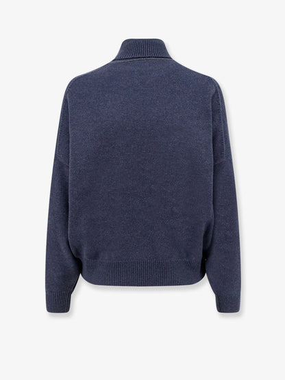BRUNELLO CUCINELLI - Cashmere turtleneck with Monili detail on the back