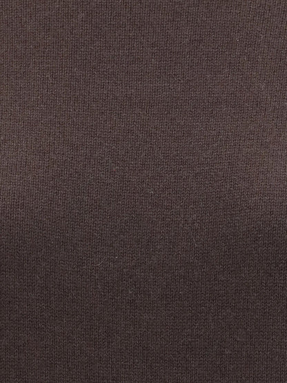 Brunello Cucinelli Cashmere turtleneck with Monili detail on the back - Caffè