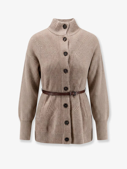 BRUNELLO CUCINELLI - Wool, cashmere, and silk blend cardigan