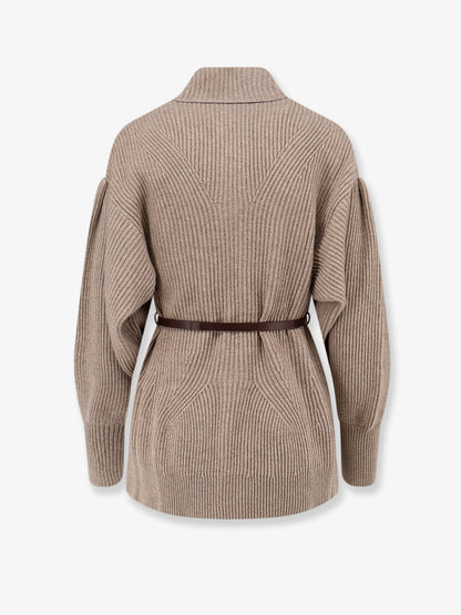 BRUNELLO CUCINELLI - Wool, cashmere, and silk blend cardigan