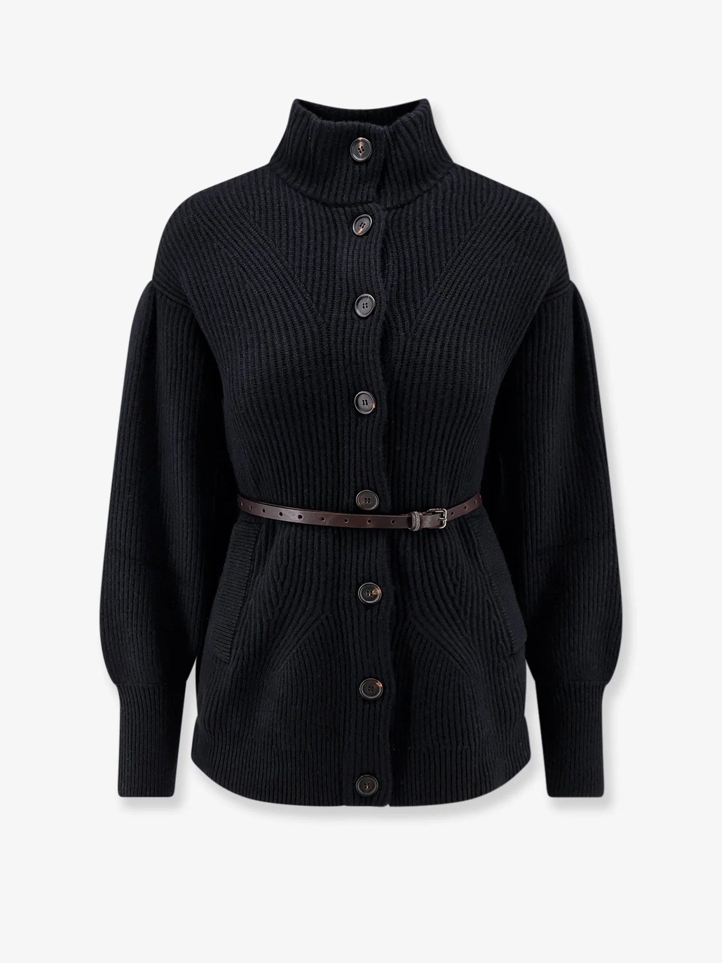 BRUNELLO CUCINELLI - Wool, cashmere, and silk blend cardigan