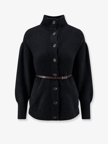 BRUNELLO CUCINELLI - Wool, cashmere, and silk blend cardigan