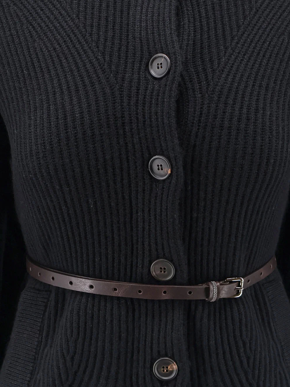 BRUNELLO CUCINELLI - Wool, cashmere, and silk blend cardigan