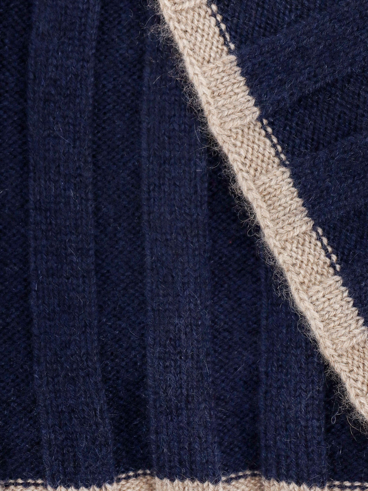 Brunello Cucinelli Cashmere scarf - Navycamel
