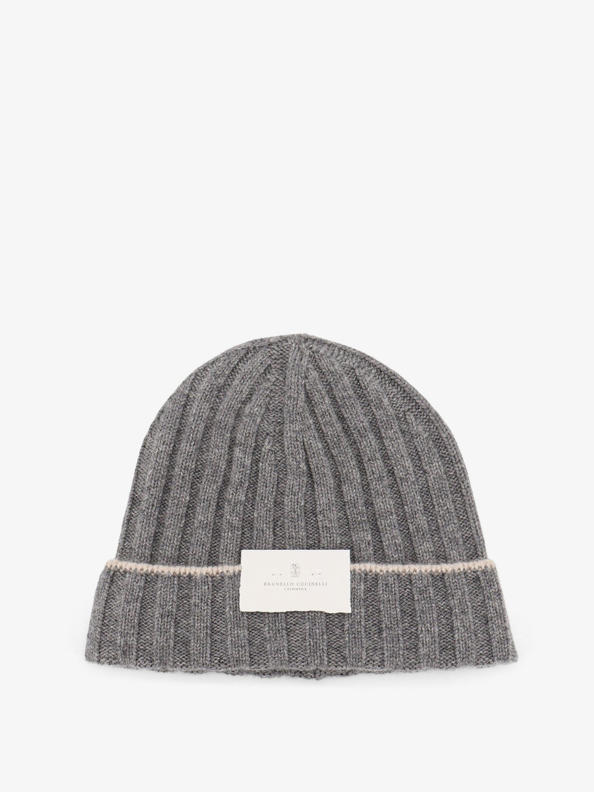 Brunello Cucinelli Cashmere Beanie - Grigioscurosabbia