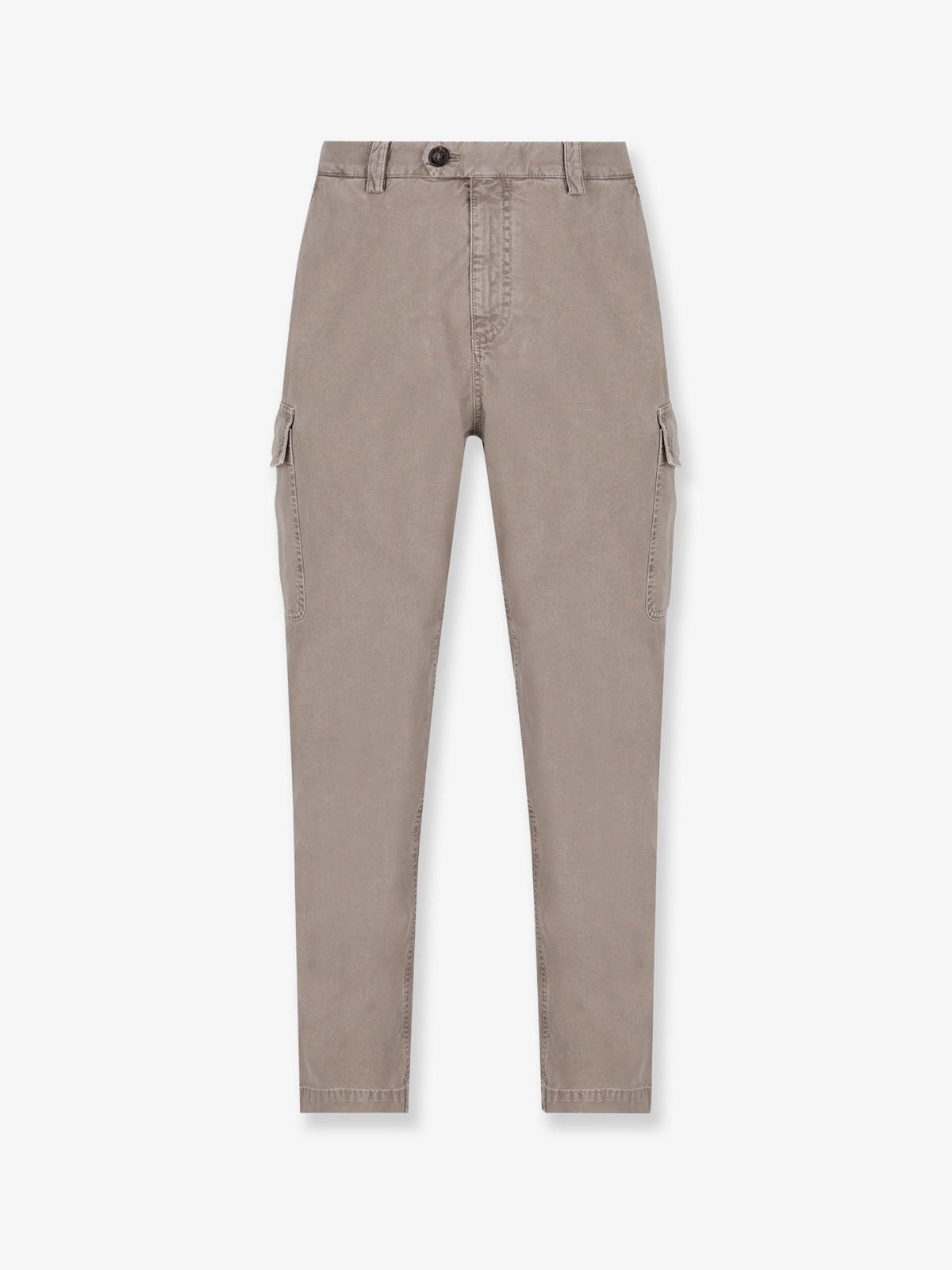 Brunello Cucinelli Dyed cotton trousers - Granito