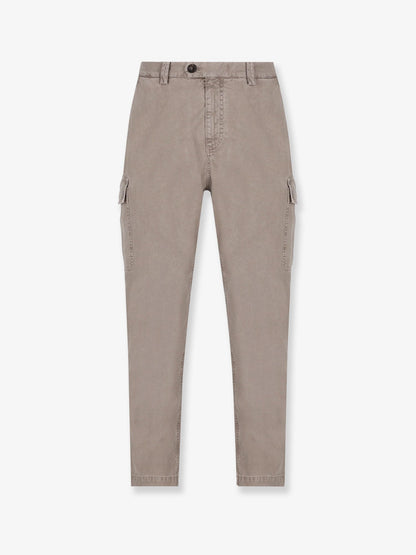 Brunello Cucinelli Dyed cotton trousers - Granito