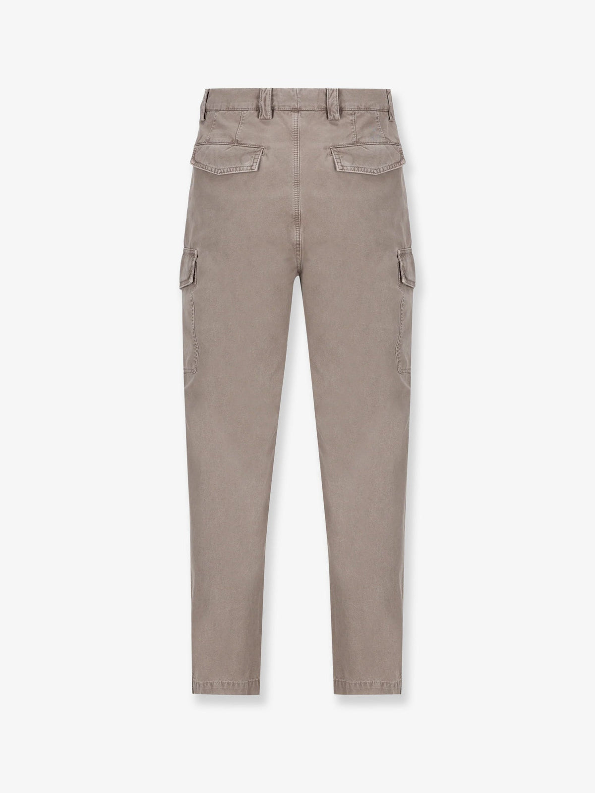 Brunello Cucinelli Dyed cotton trousers - Granito