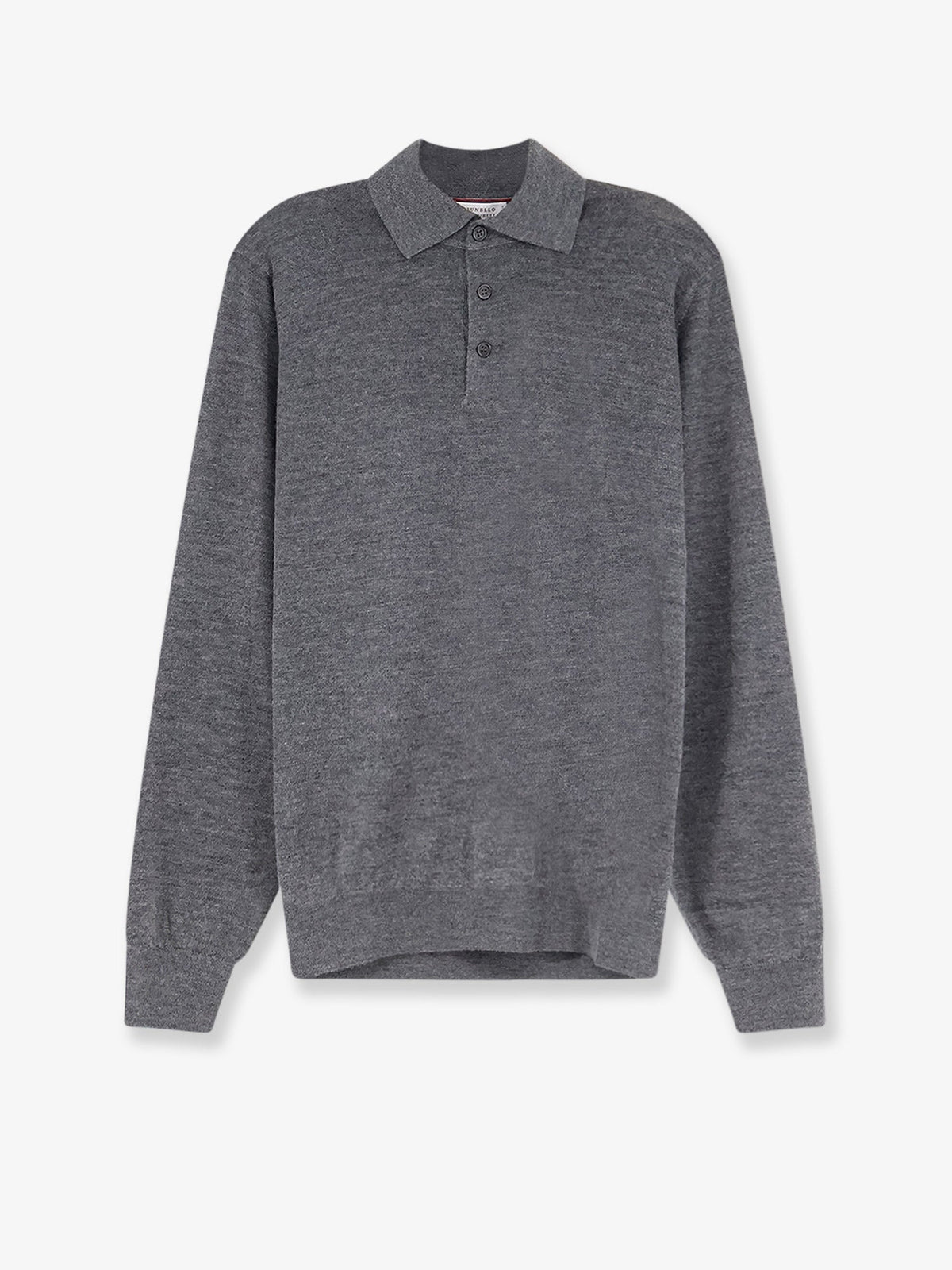 Brunello Cucinelli Cashmere and silk polo shirt - Piombogrigiochiaro