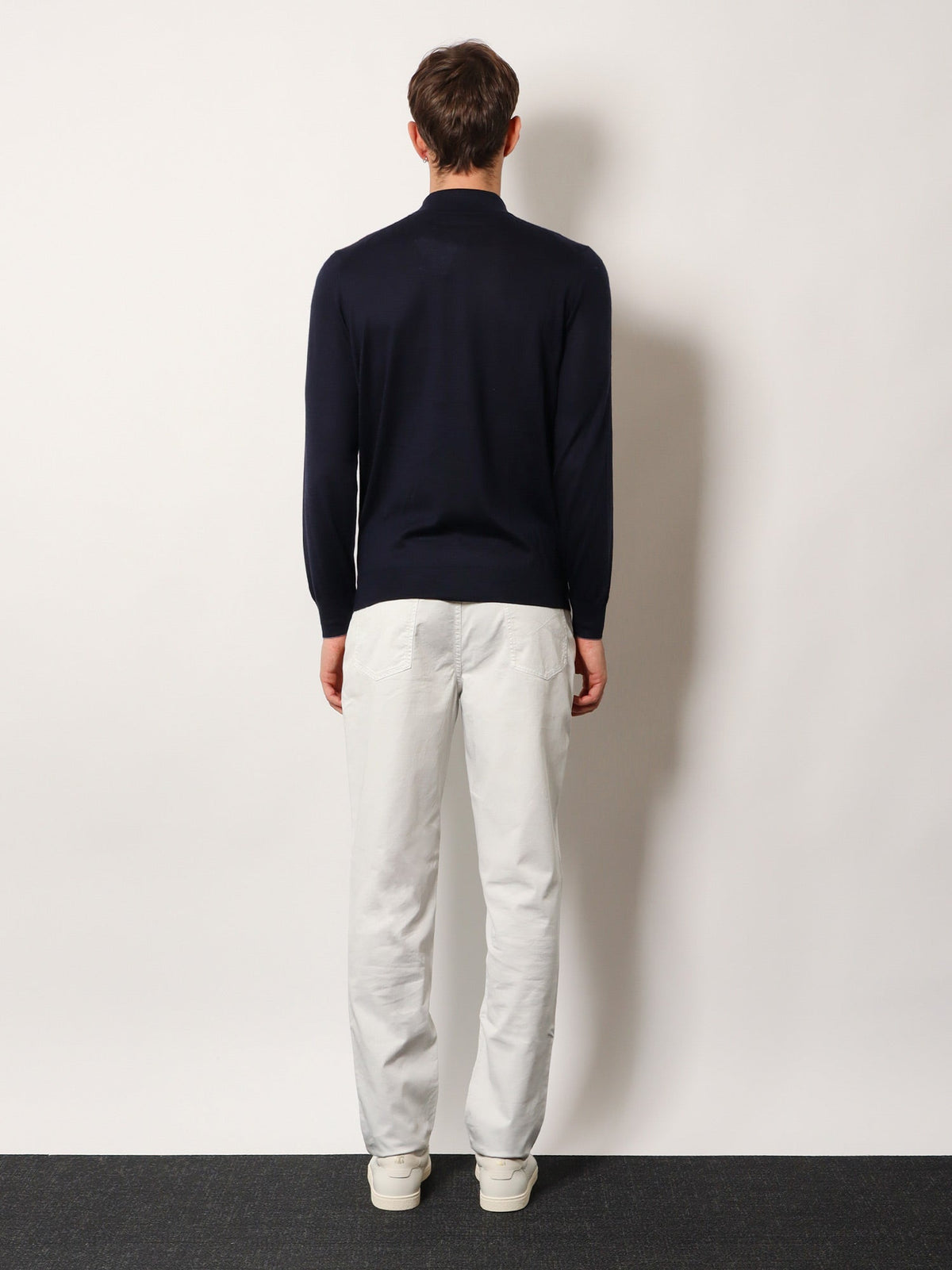 Brunello Cucinelli Cashmere and cotton polo shirt - Navygrigioscuro