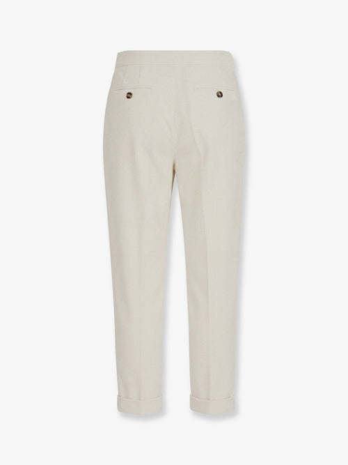 Brunello Cucinelli Corduroy trousers - English White