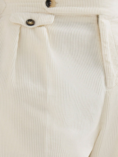 Brunello Cucinelli Corduroy trousers - English White