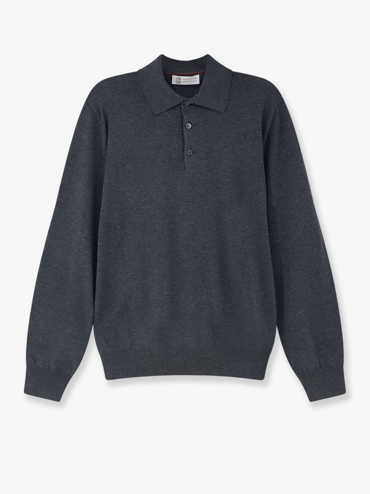 Brunello Cucinelli Cotton polo shirt - Piombo