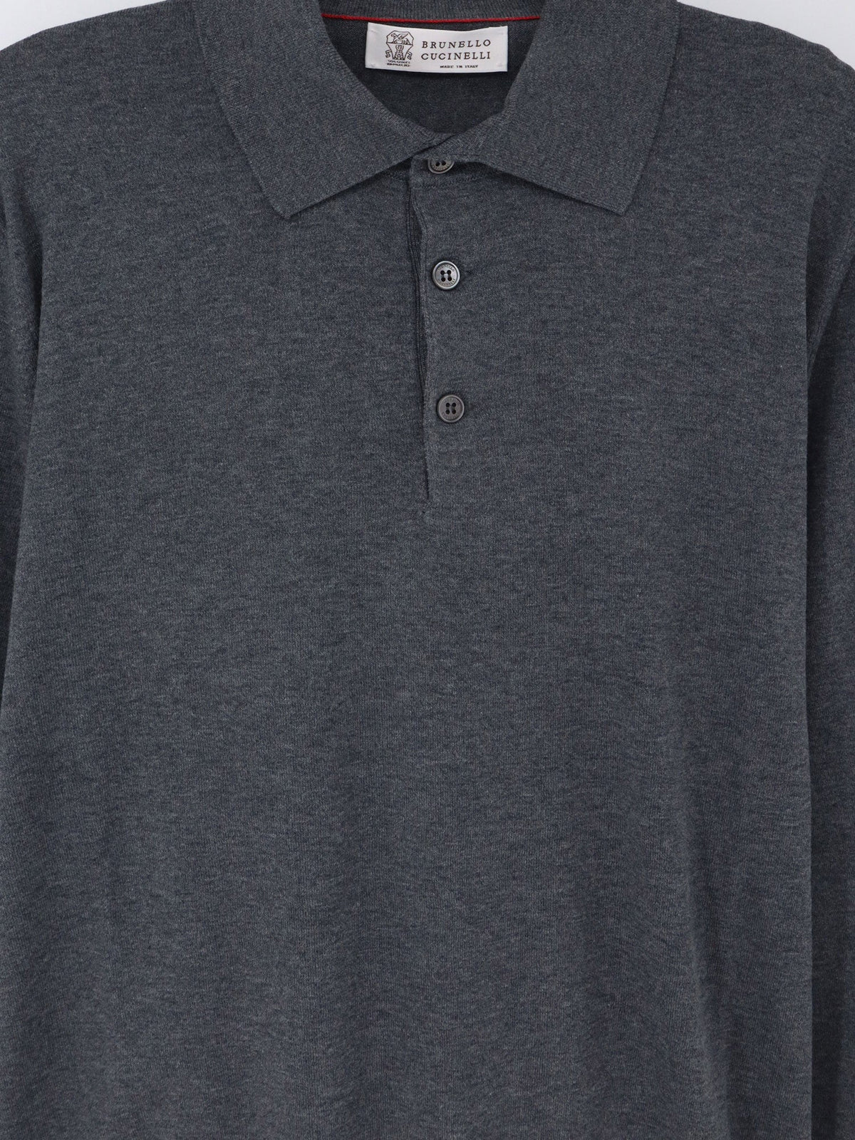 Brunello Cucinelli Cotton polo shirt - Piombo
