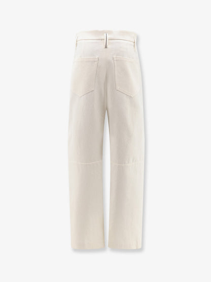 Brunello Cucinelli Baggy Wrinkled wool and cotton trousers - Panama