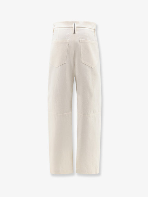 Brunello Cucinelli Baggy Wrinkled wool and cotton trousers - Panama