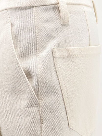 BRUNELLO CUCINELLI - Baggy Wrinkled wool and cotton trousers