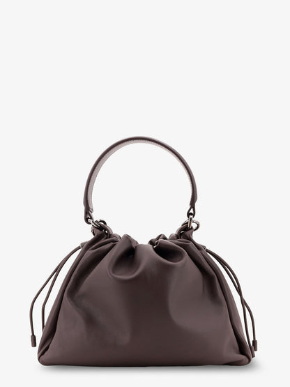 Brunello Cucinelli Leather handbag with Monile detail - Testamoro