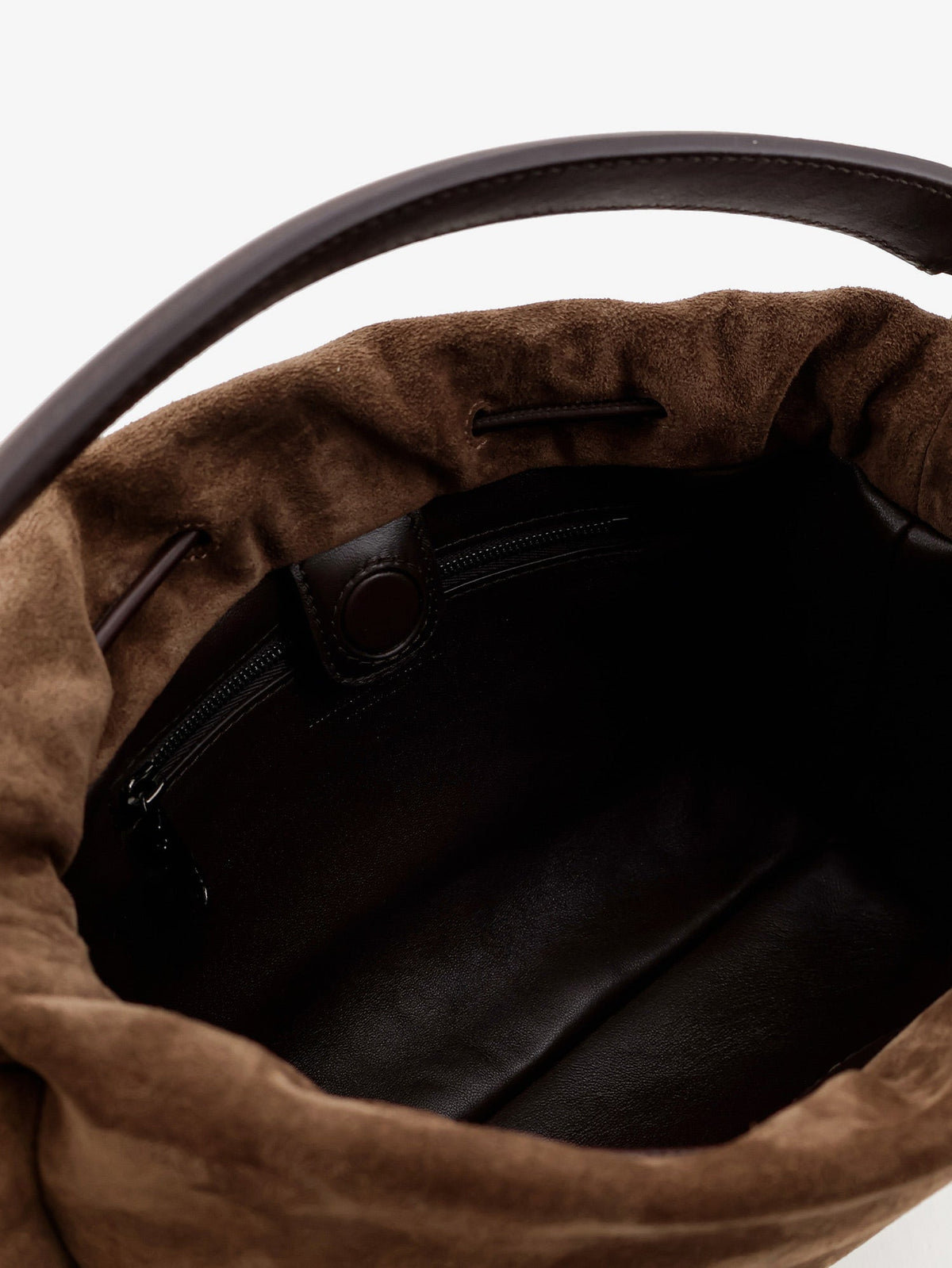 Brunello Cucinelli Bucket Mellow Suede Handbag - Caramel