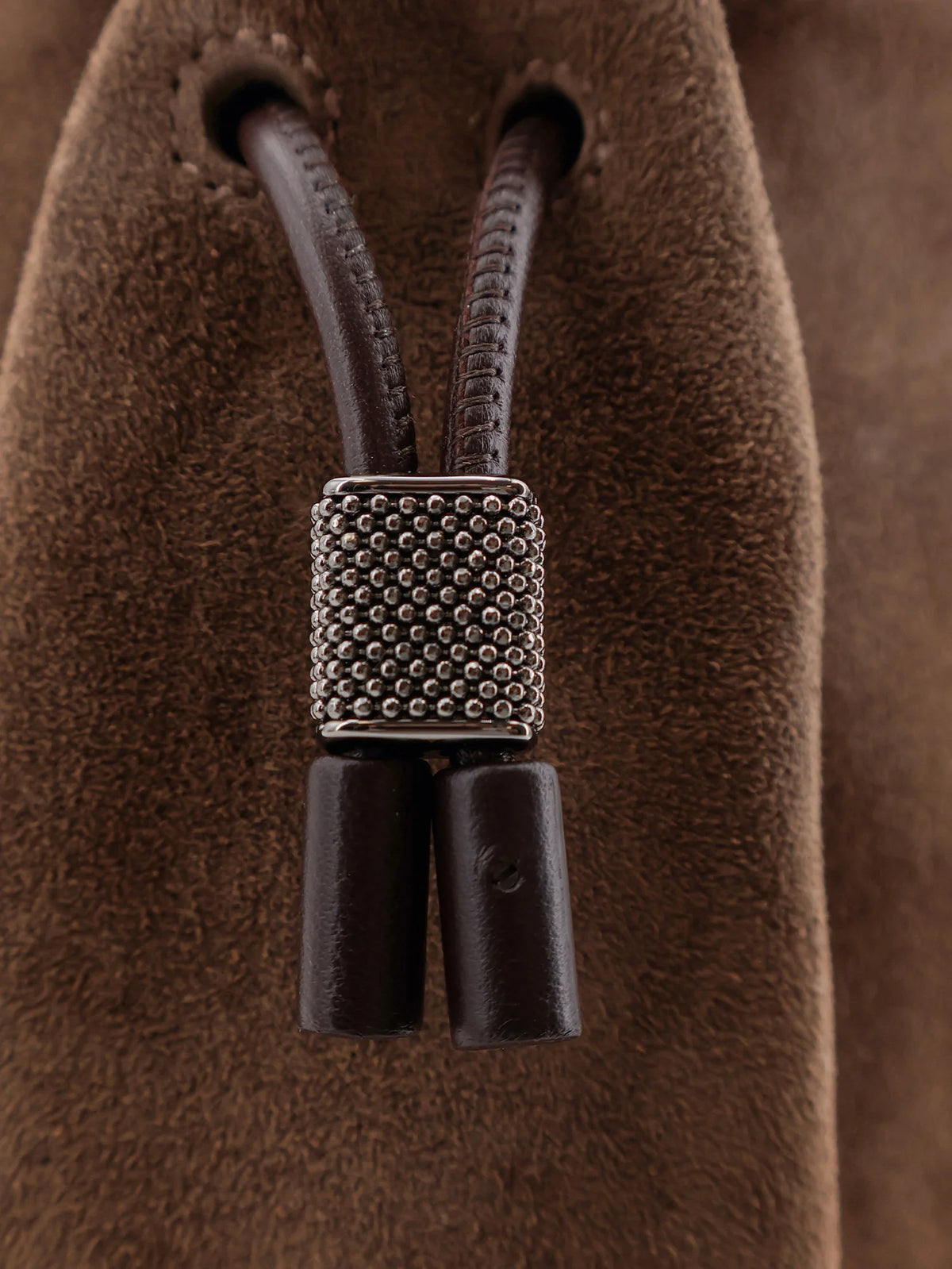 BRUNELLO CUCINELLI - Bucket Mellow Suede Handbag