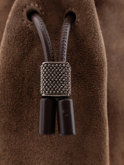 BRUNELLO CUCINELLI - Bucket Mellow Suede Handbag