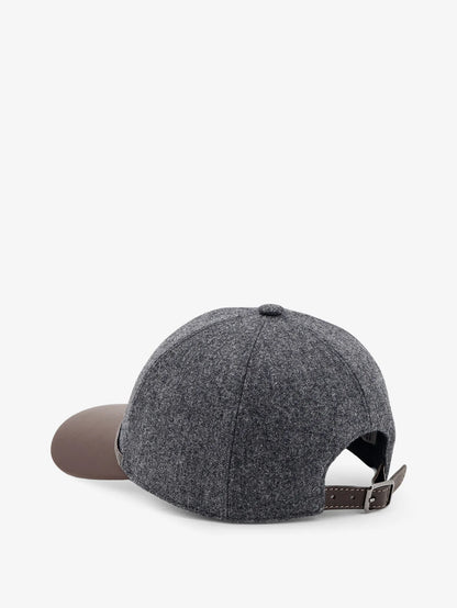 BRUNELLO CUCINELLI - Wool hat with Monili detail