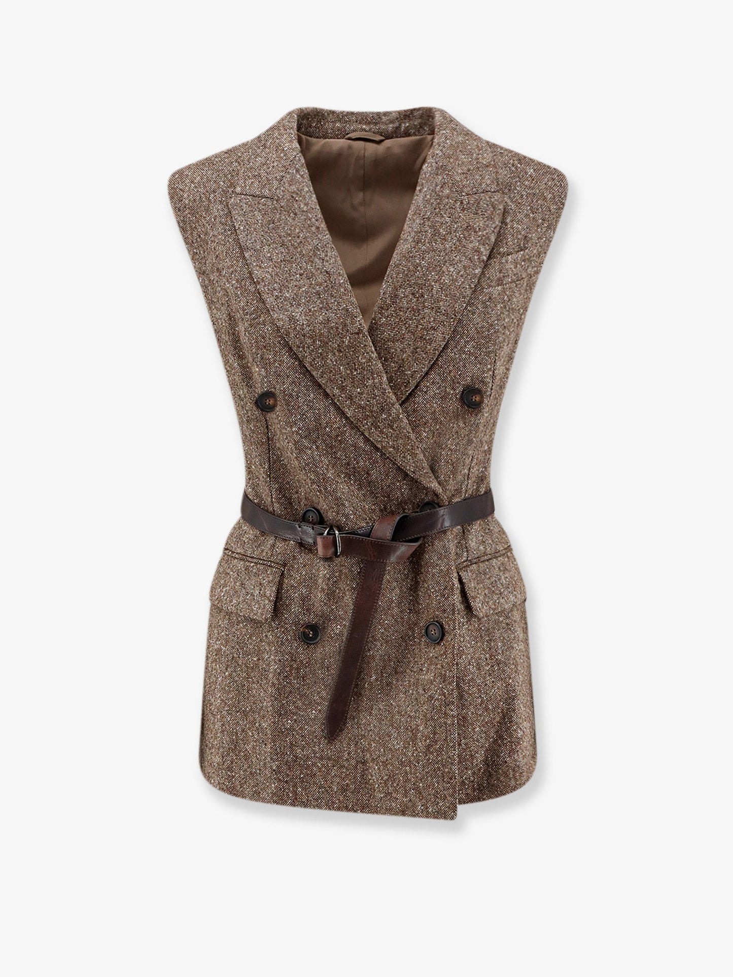 BRUNELLO CUCINELLI - Virgin wool blend vest