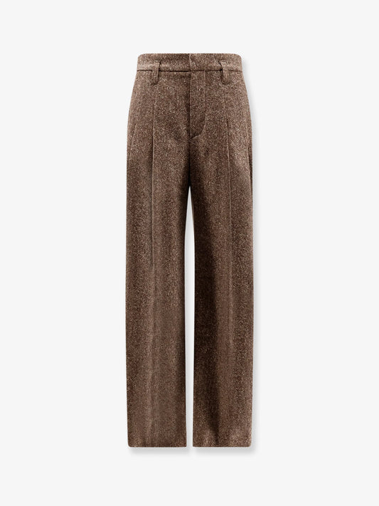 Brunello Cucinelli Mélange Wool Blend Trousers