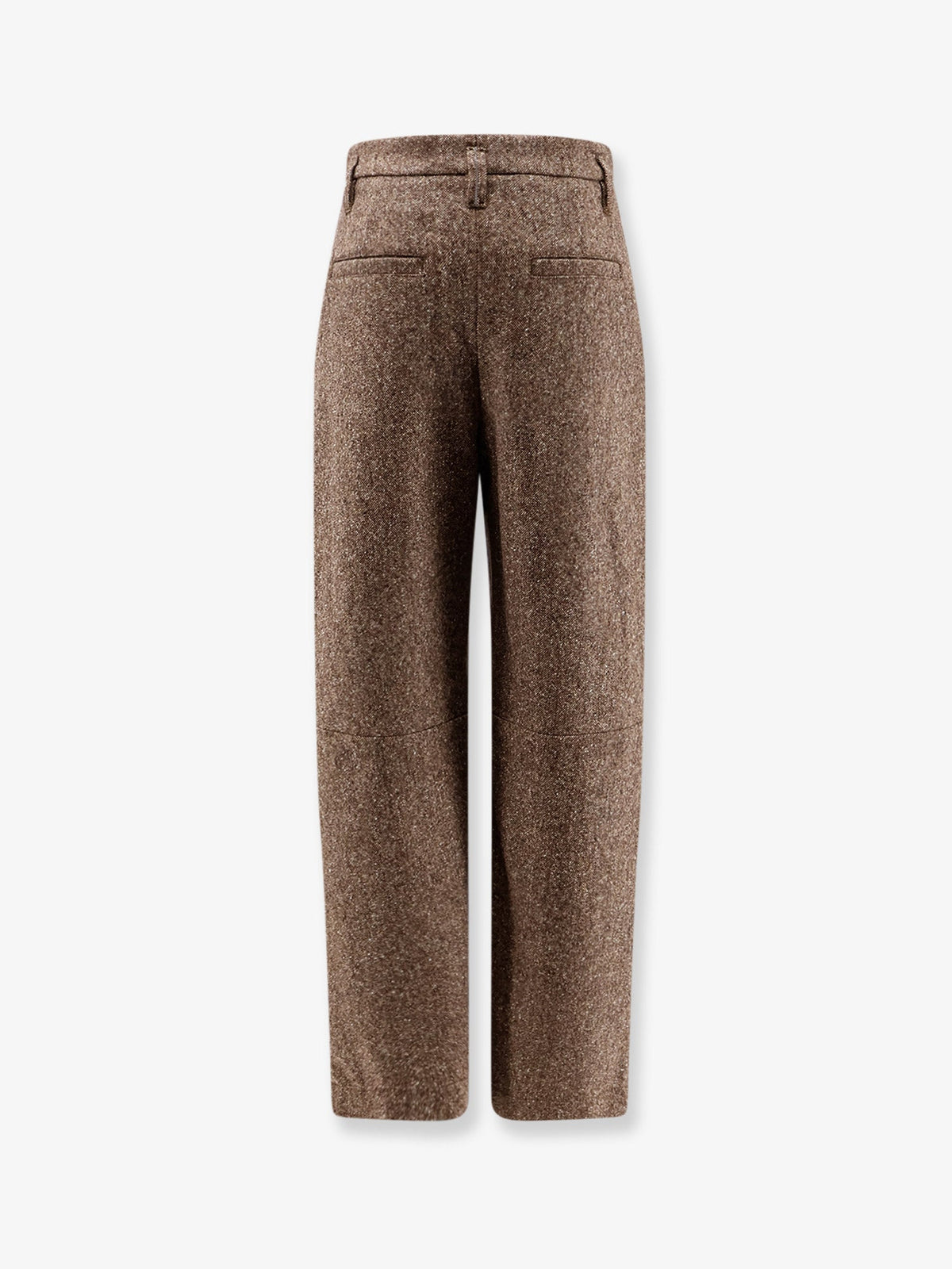 Brunello Cucinelli Mélange wool blend trousers - Brown