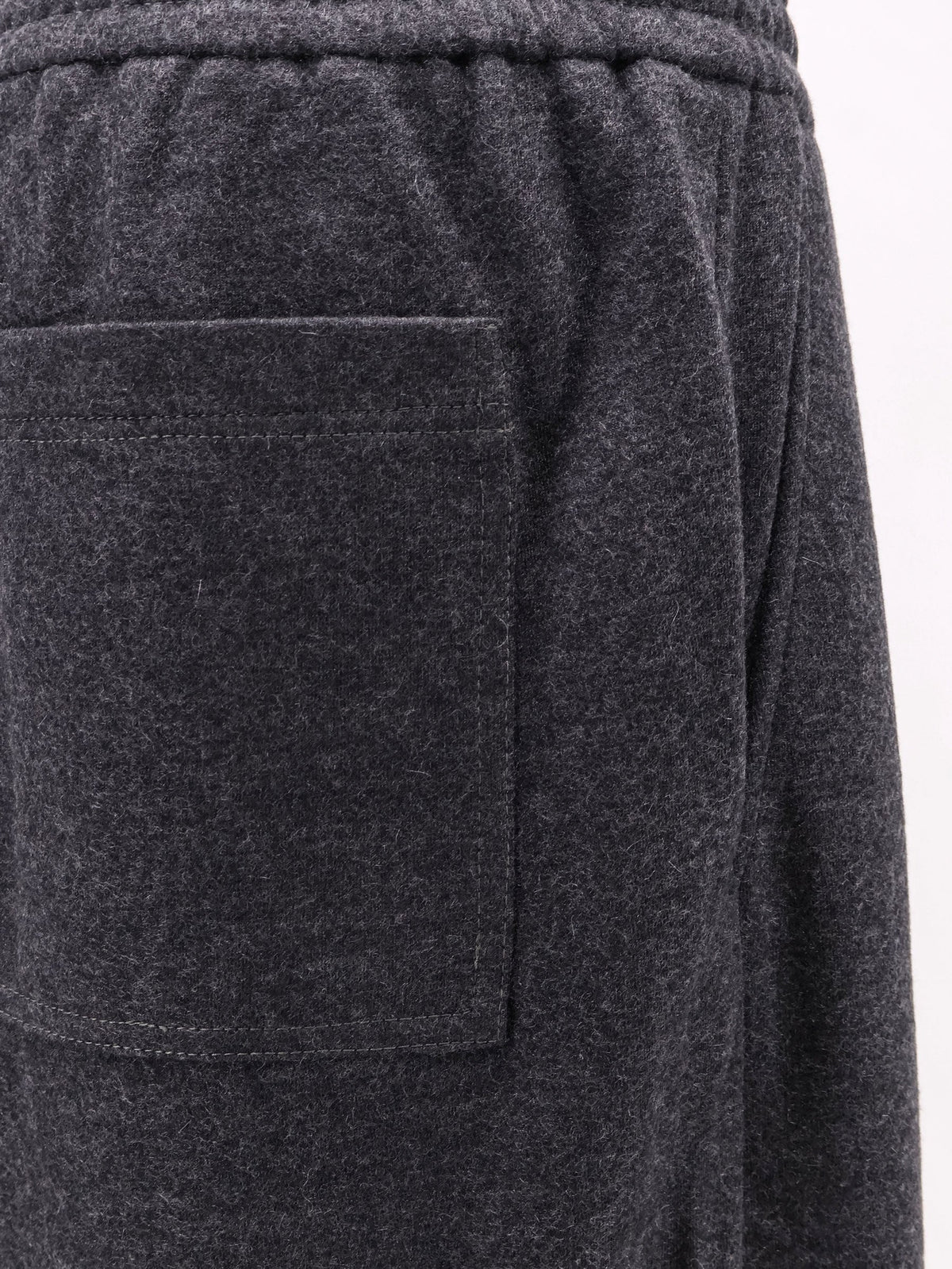 Brunello Cucinelli Cashmere interlock track pants - Lignitegrigioscuro