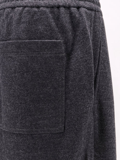 Brunello Cucinelli Cashmere interlock track pants - Lignitegrigioscuro