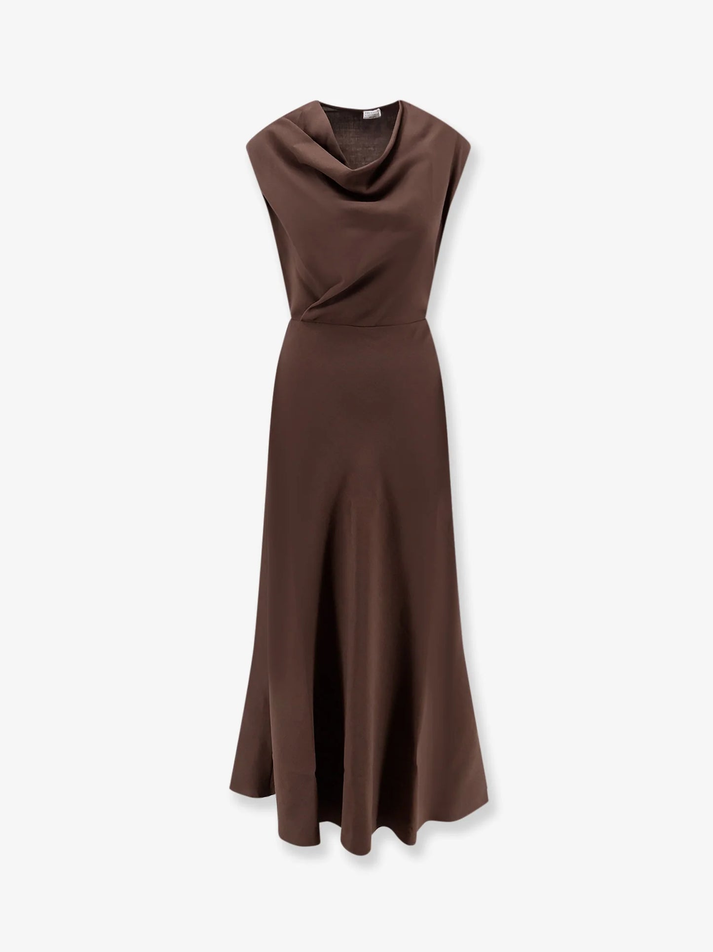 BRUNELLO CUCINELLI - Flared Twill Fluid virgin wool dress