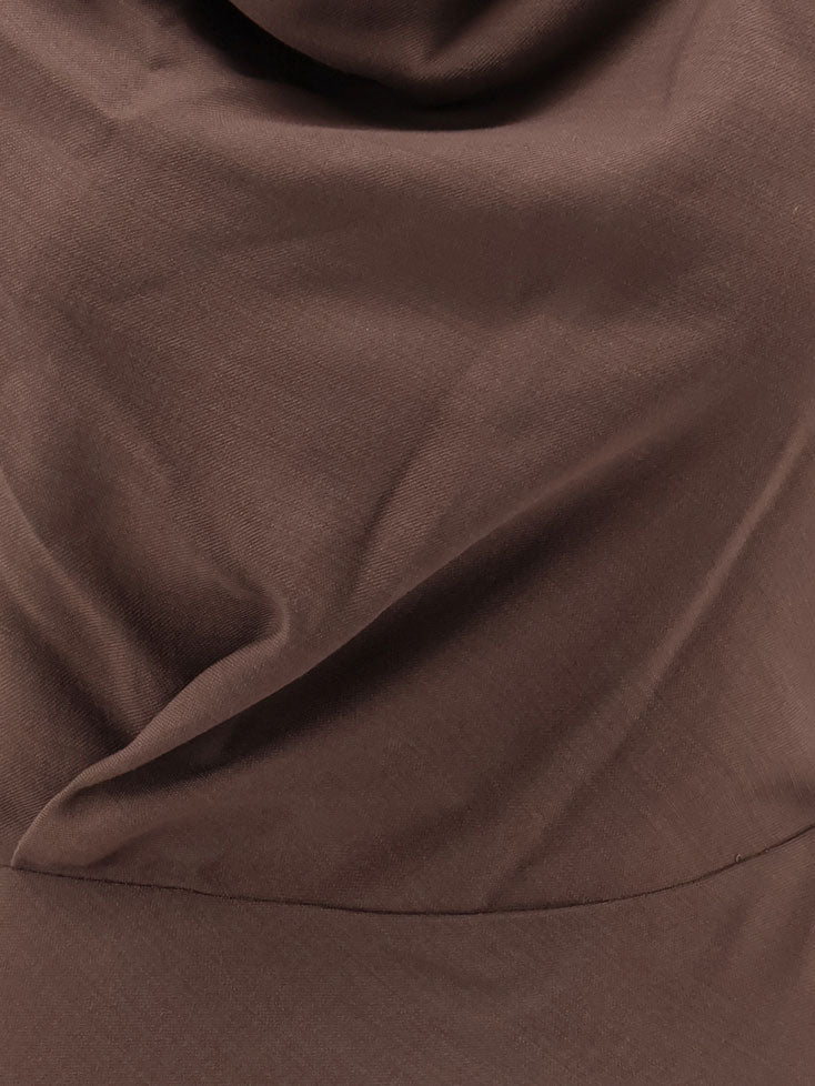 BRUNELLO CUCINELLI - Flared Twill Fluid virgin wool dress