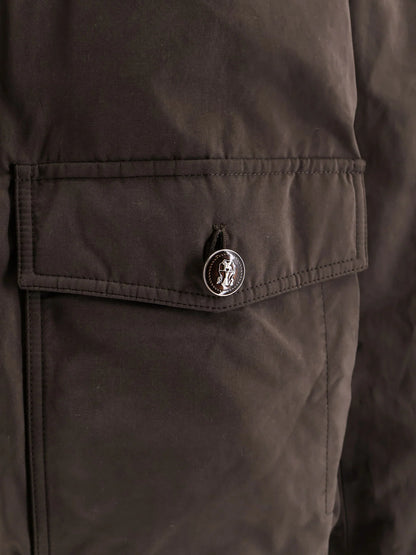 BRUNELLO CUCINELLI - Cotton blend jacket with fur collar