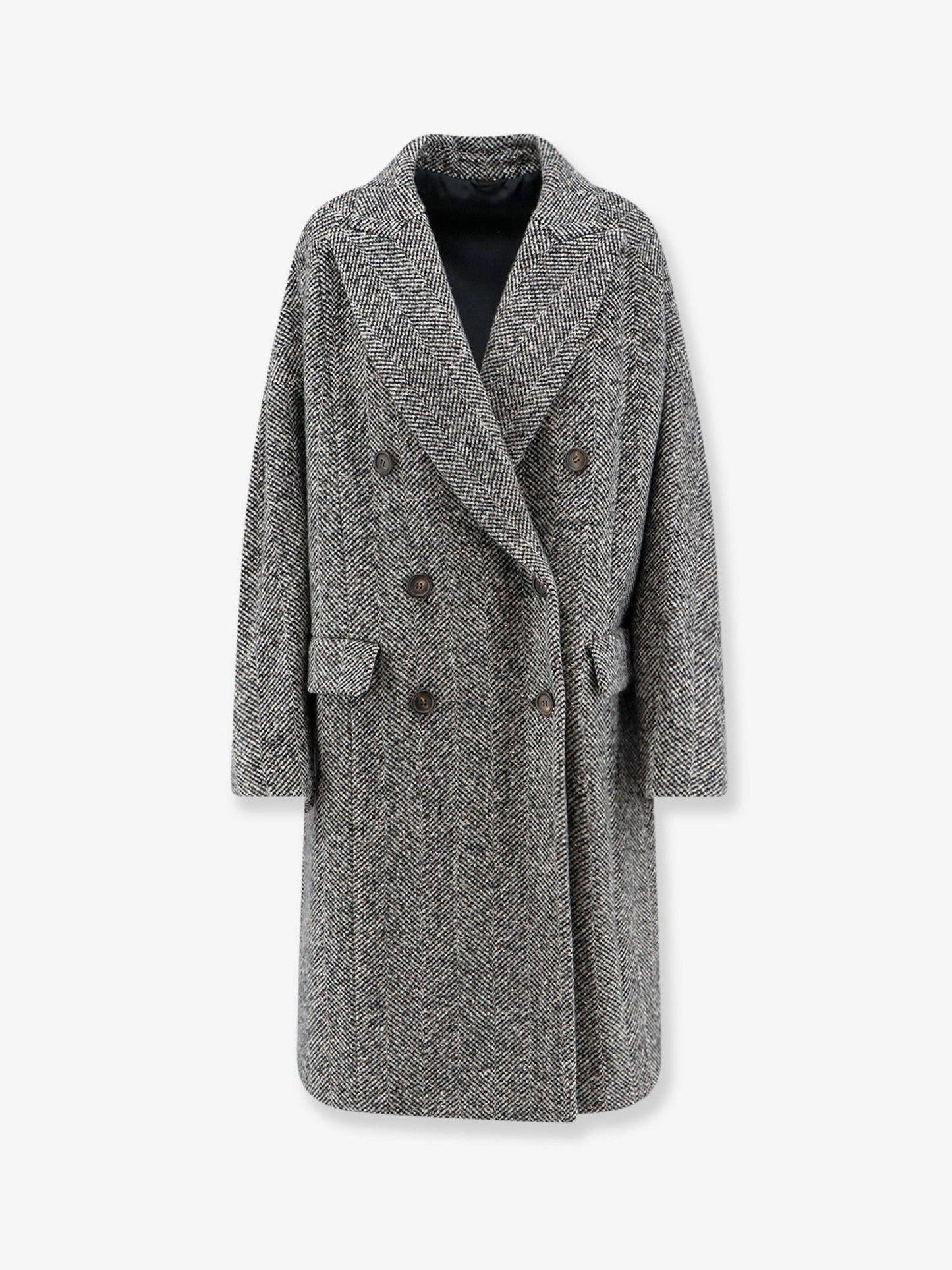 BRUNELLO CUCINELLI - Virgin wool and alpaca overcoat