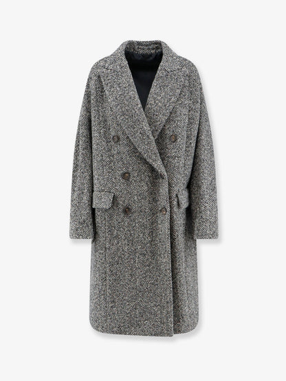 BRUNELLO CUCINELLI - Virgin wool and alpaca overcoat