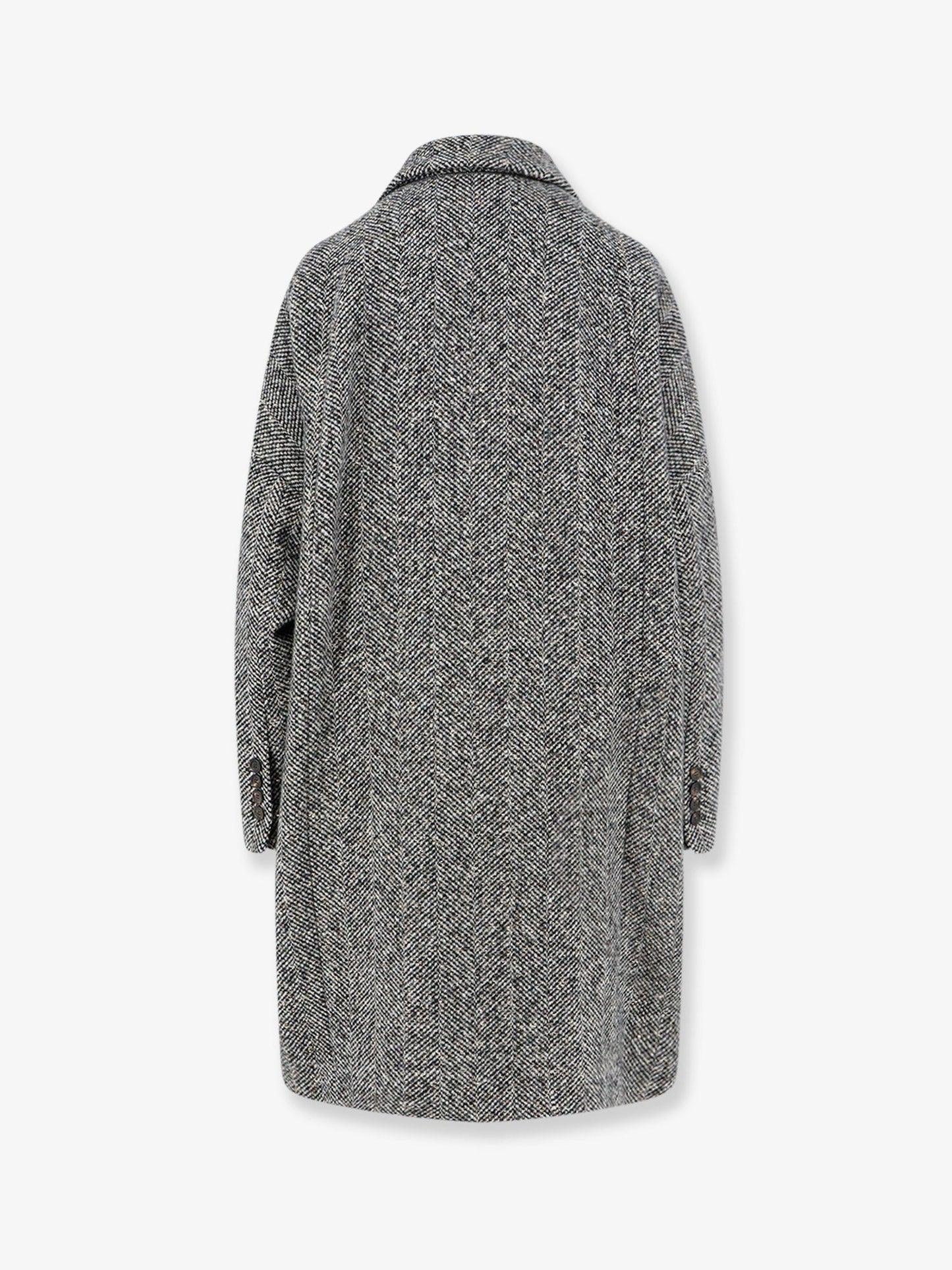 BRUNELLO CUCINELLI - Virgin wool and alpaca overcoat
