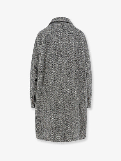 BRUNELLO CUCINELLI - Virgin wool and alpaca overcoat