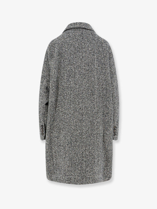 Brunello Cucinelli Virgin wool and alpaca overcoat - Panama Black