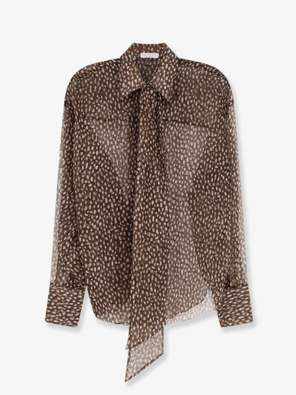 BRUNELLO CUCINELLI - Sheer silk shirt