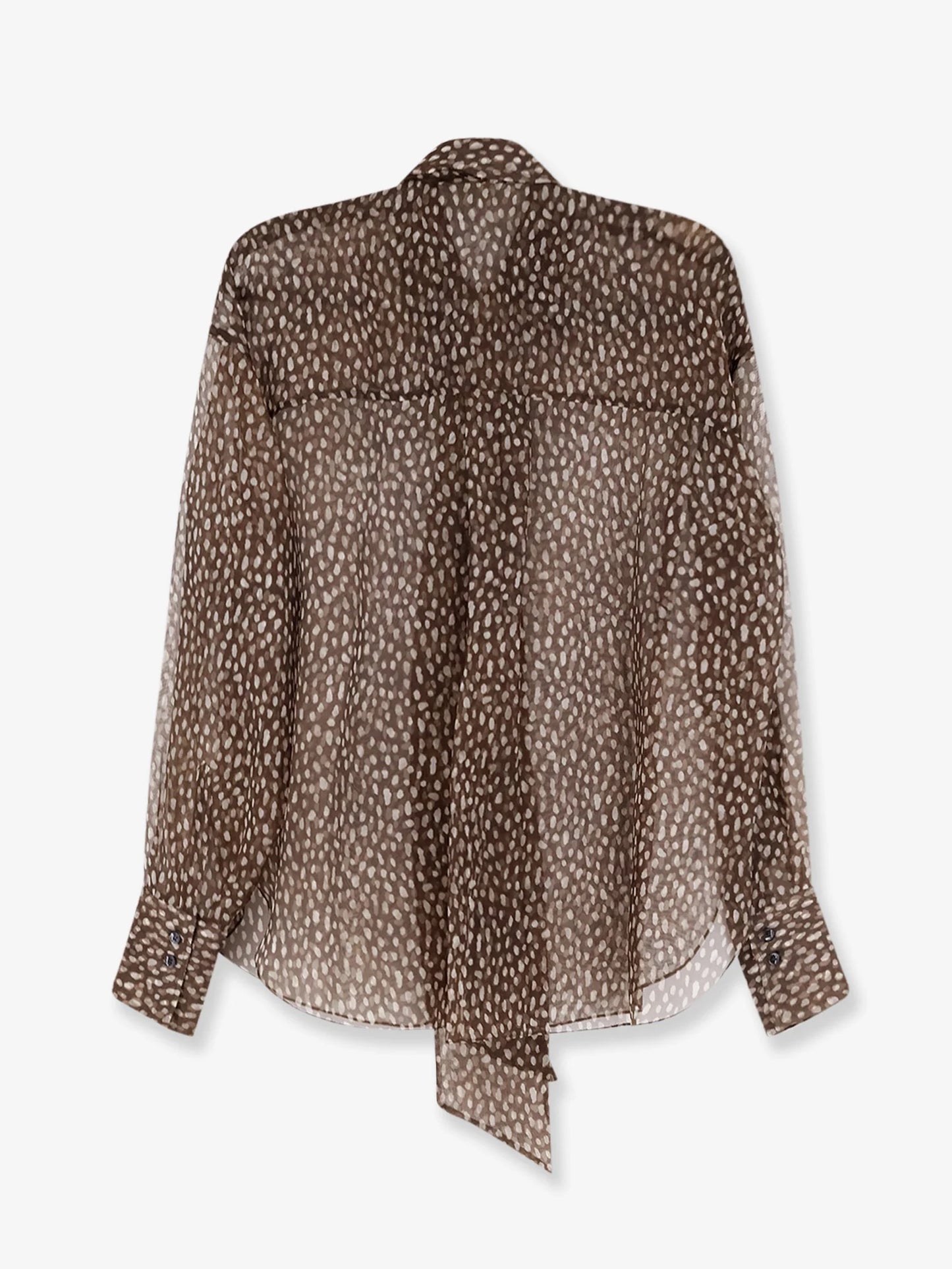 BRUNELLO CUCINELLI - Sheer silk shirt