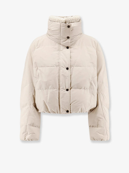 BRUNELLO CUCINELLI - Down jacket with shearling collar