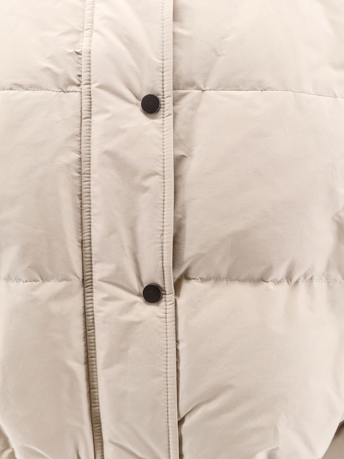 Brunello Cucinelli Down jacket with shearling collar - Sabbia